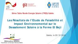 Les Résultats de l’Etude de Faisabilité et Impact Environnemental sur le Dessalement à la Ferme El Beji.pdf
