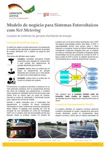 Folha Informativa – Modelo de negócio para Sistemas Fotovoltaicos com Net Metering
