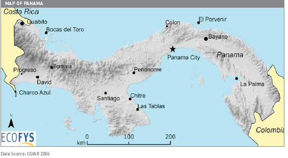 Map of Panama (terrain).jpg