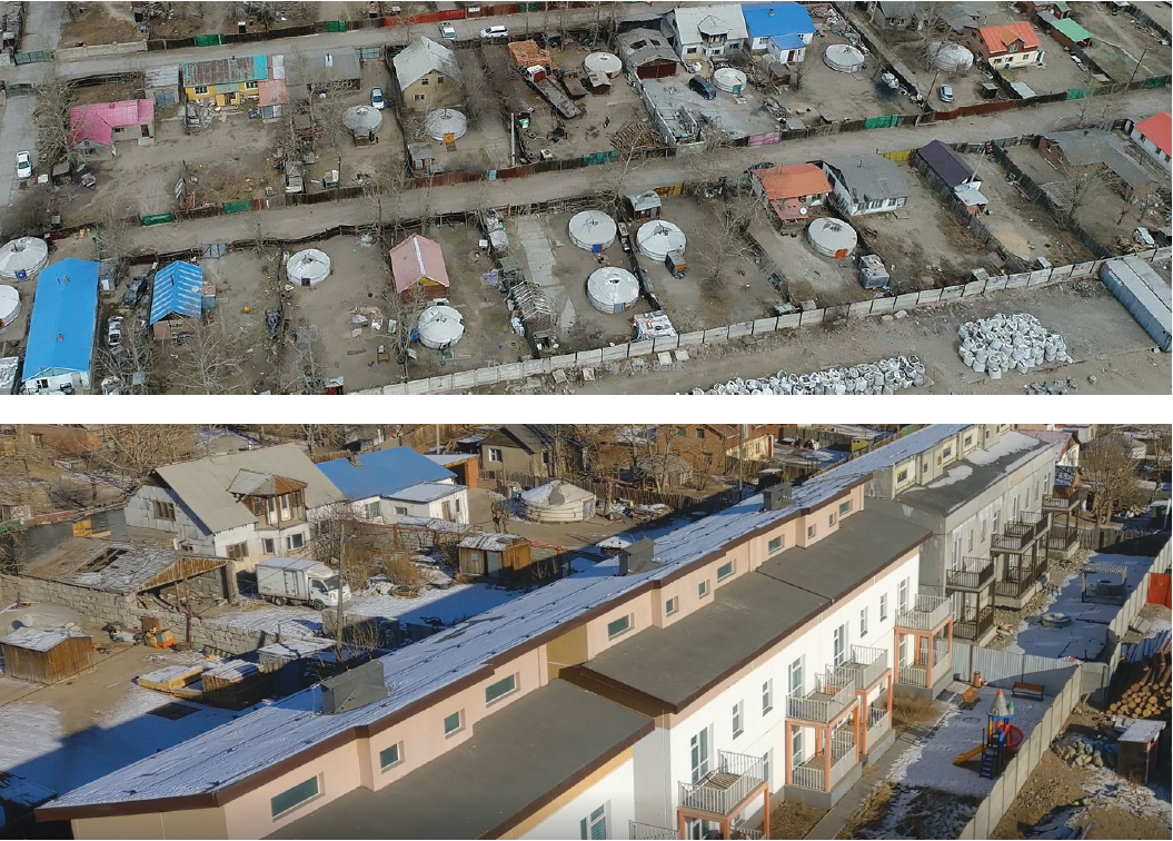 Before And After the Construction of an EE Multifamily Building in the Ger District500px