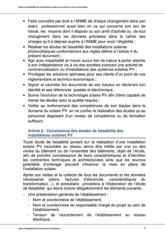 Cahier Des Charges Be Pv Vf