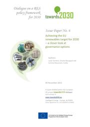 Towards 2030 - Achieving the EU RES Target for 2030 - Issue Paper No. 6.pdf
