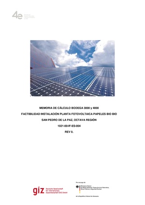 Feasibility Study for the Installation of a PV Plant in Papeles BIO BIO, San Pedro de la Paz, VIII Region.pdf