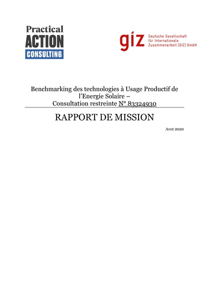File:2019 rapport global etude benchmark recommandation pilotes UPE Senegal.pdf