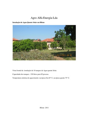 PT-Instalação de Agua Quente Solar em Bilene- Agro-Alfa.pdf