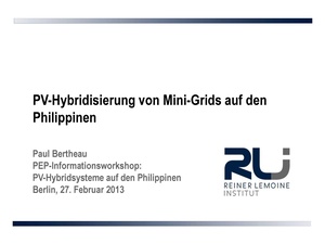 PV Hybridization of Mini Grids in the Philippines 2013.pdf