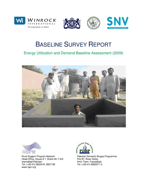 File:Baseline Survey Report Energy Utilization and Demand Baseline Assessment Pakistan.pdf