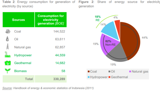Electricity Generation in Indonesia
