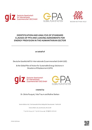 Identification And Analysis Of Standard Clauses Of PPA And Leasing Agreements For Energy Provision In The Humanitarian Sector.pdf