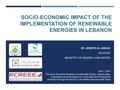 Socio-Economic Impact of the Implementation of Renewable Energy in Lebanon.pdf