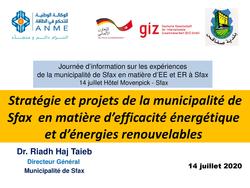 Stratégie et projets de la commune de Sfax pour la maîtrise de l'Energie
