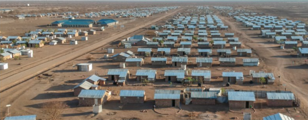 Aerial Photo of 2,000 Permanent Shelters in Kalobeyei Village 1