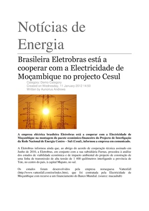 PT-Brasileira Eletrobras esta a cooperar com Electricidade de Mocambique no projecto Cesul-Aunorius Andrews.pdf