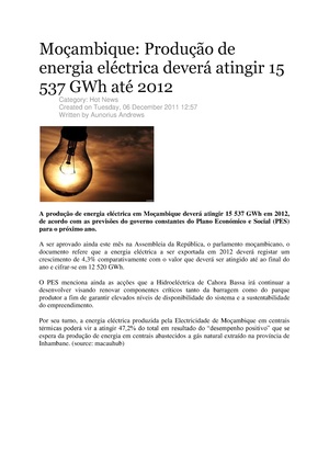 PT-Moçambique-Produção de energia eléctrica deverá atingir 15 537 GWh até 2012-Aunorius Andrews.pdf