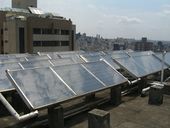 PV installation on urban rooftop
