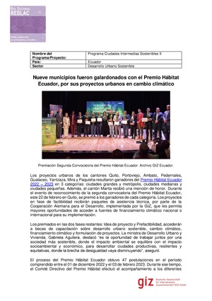 1.Ciudades Sostenibles ECU Noticias REDLAC.pdf