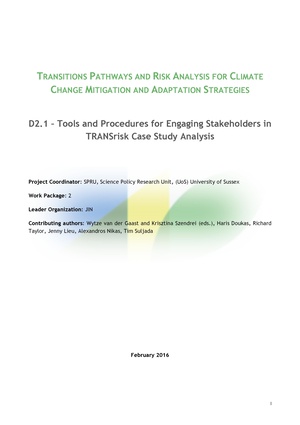 Tools and Procedures for Engaging Stakeholders in TRANSrisk Case Study Analysis.pdf
