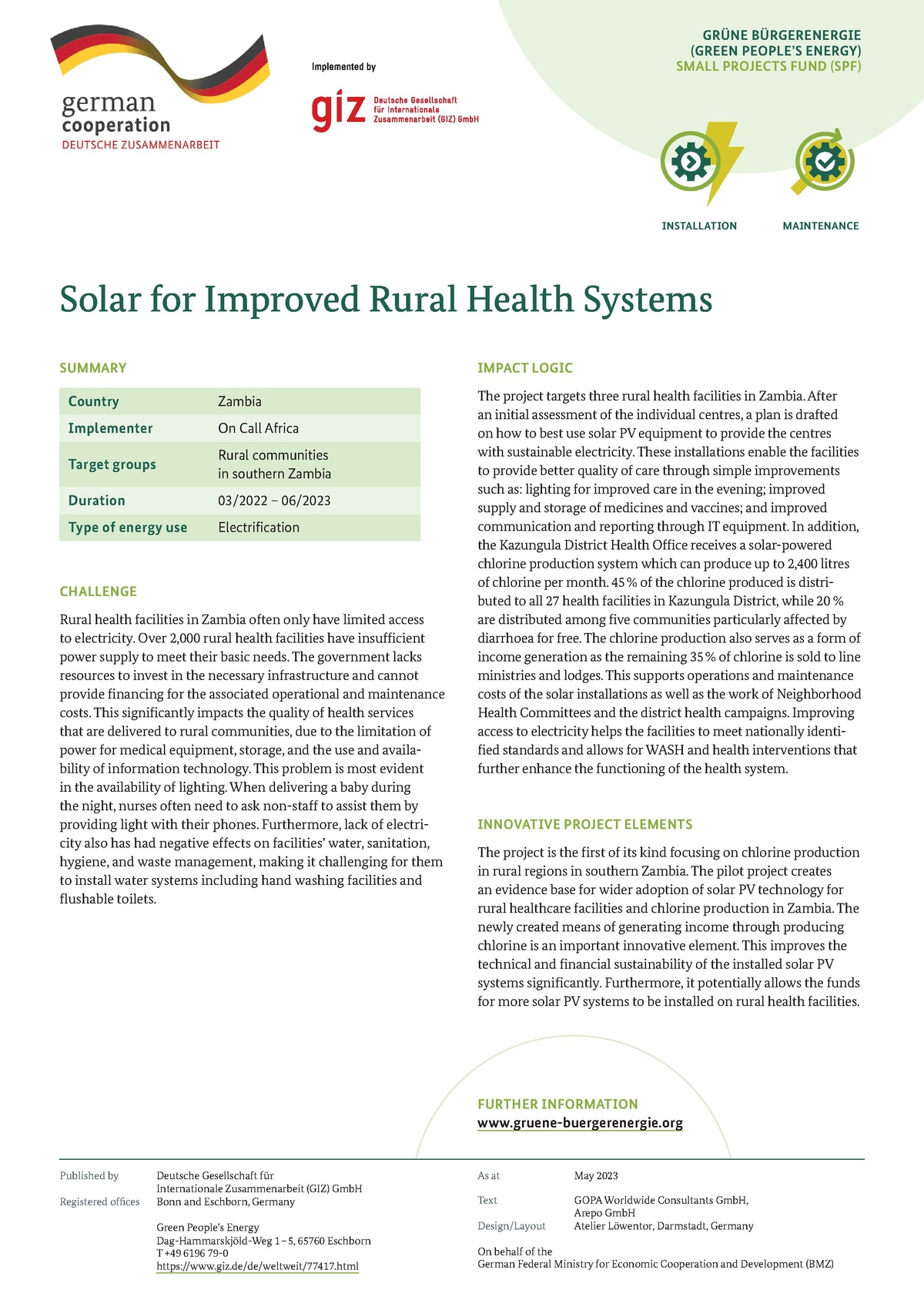 Solar for Improved Rural Health Systems - energypedia