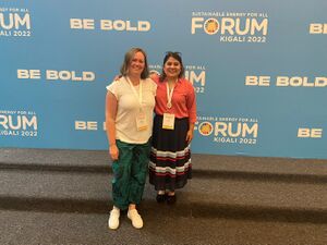 energypedia colleagues at the SEforALL forum in Kigali.