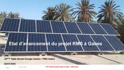 Etat d’avancement du projet RMS à Gabès _ Le 28.07.2020