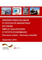 Énergie renouvelable et efficacité énergétique en Tunisie - emploi, qualification et effets économiques 2016