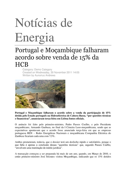 File:PT-Portugal e Mocambique falharam acordo sobre venda de 15% da HCB-Aunorius Andrews.pdf