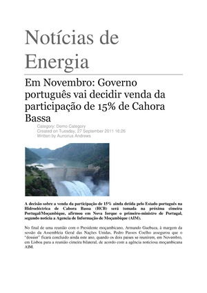 PT-Em Novembro -Governo portugues vai decidir venda da participacao de 15% de Cahora Bassa-Aunorius Andrews.pdf