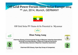 Off-Grid Solar PV Status & its Potential in Myanmar.pdf