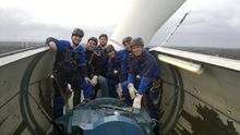 Brazilian teachers at a wind power training in North Germany