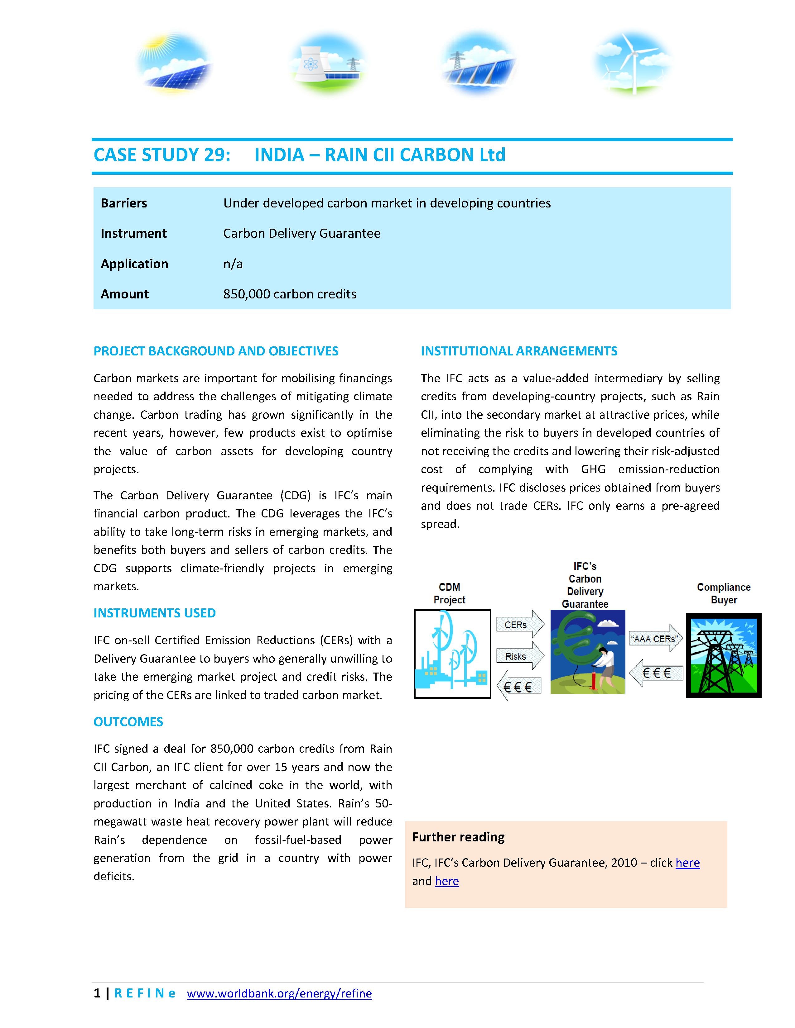 File:India - IFC Rain CII Carbon Ltd.pdf