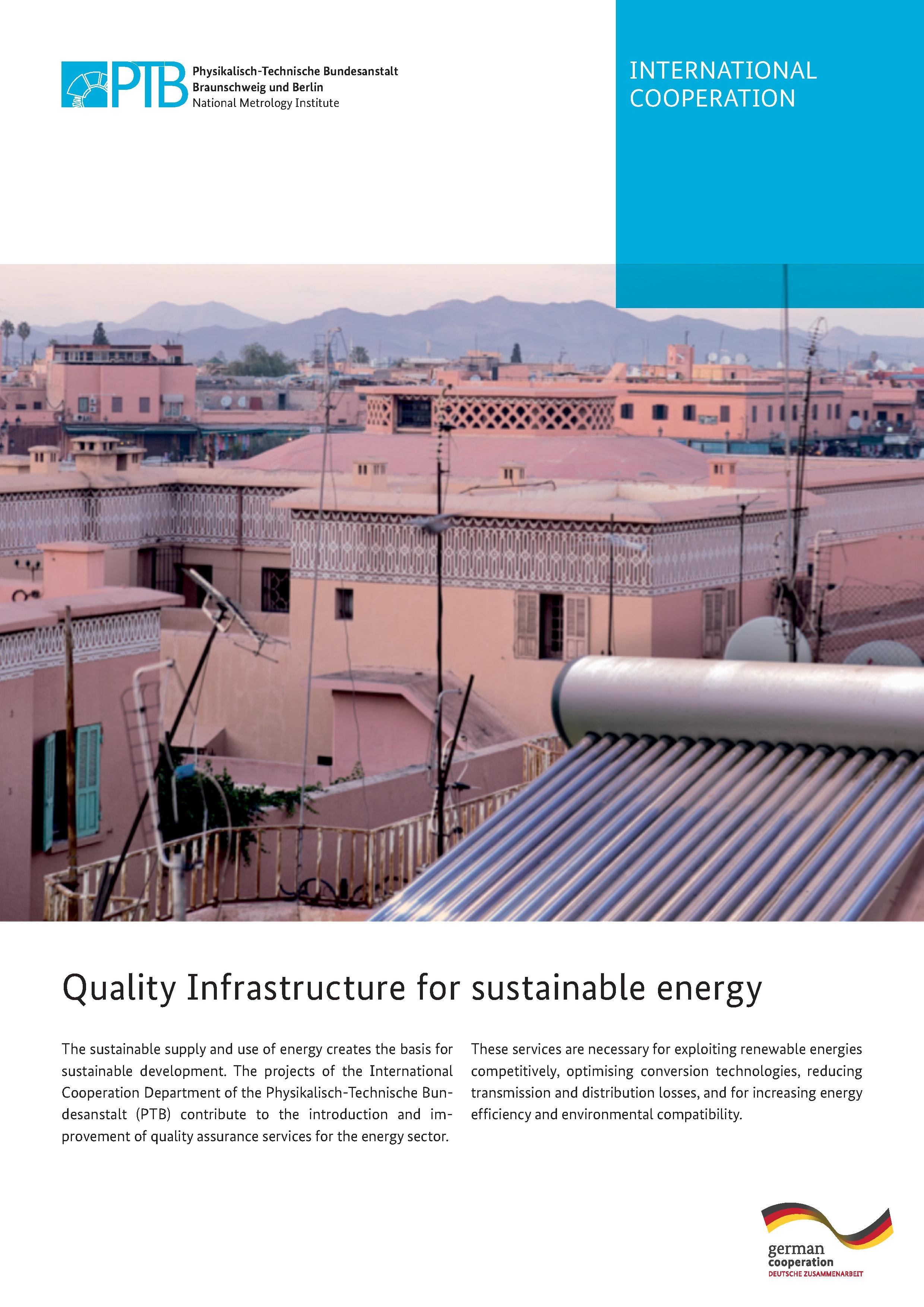 quality infrastructure for sustainable energy
