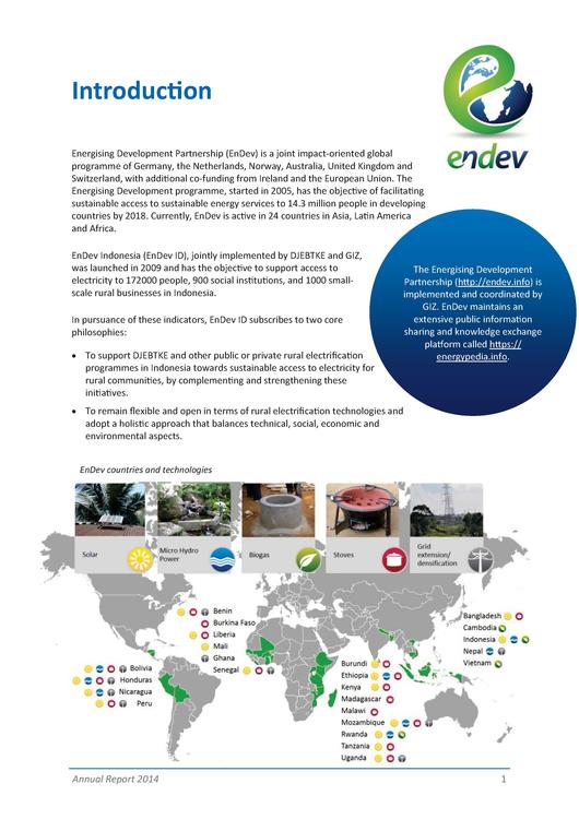 File Annual Report 2014 Endev Indonesia Pdf Energypedia Info