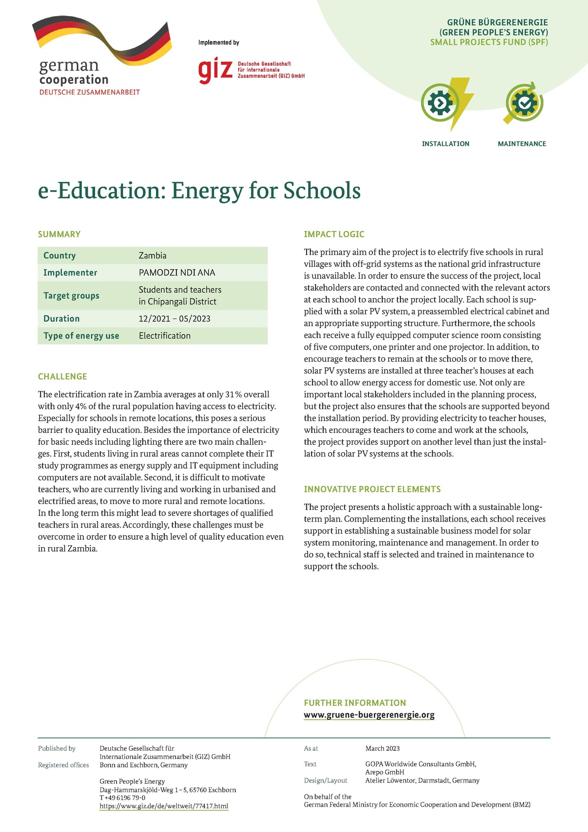 E-Education: Energy For Schools - Energypedia