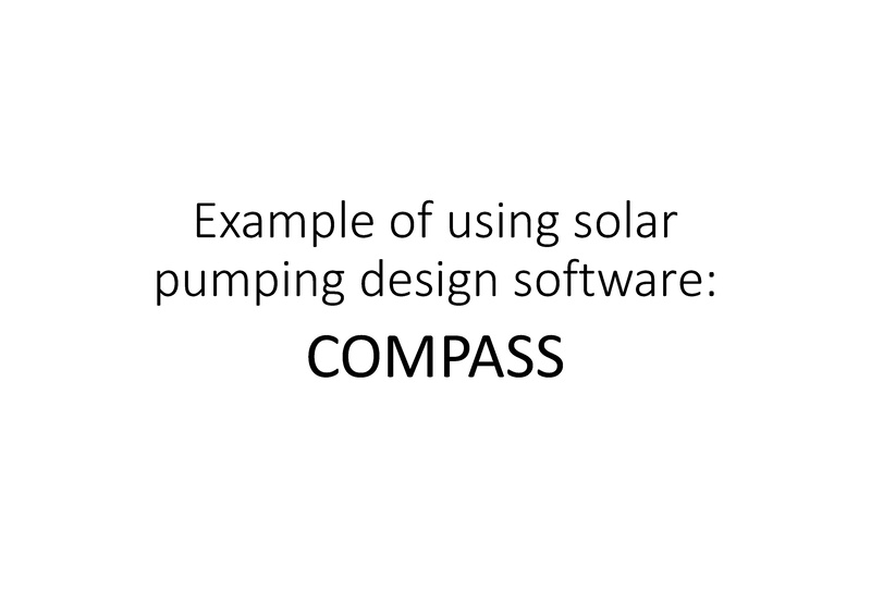 File:Example of Using solar pumping design software COMPASS.pdf