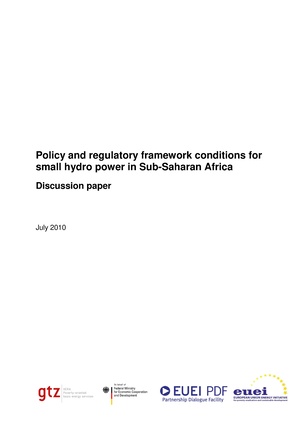 Policy and Regulatory Framework Conditions for Small Hydro Power in Sub-Saharan Africa.pdf