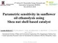 Parametric Sensitivity in Sunflower Oil Ethanolysis using a Shea Nut Shell based Catalyst.pdf