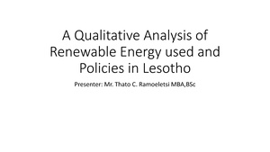 A Qualitative Analysis of Renewable Energy used and Policies in Lesotho.pdf