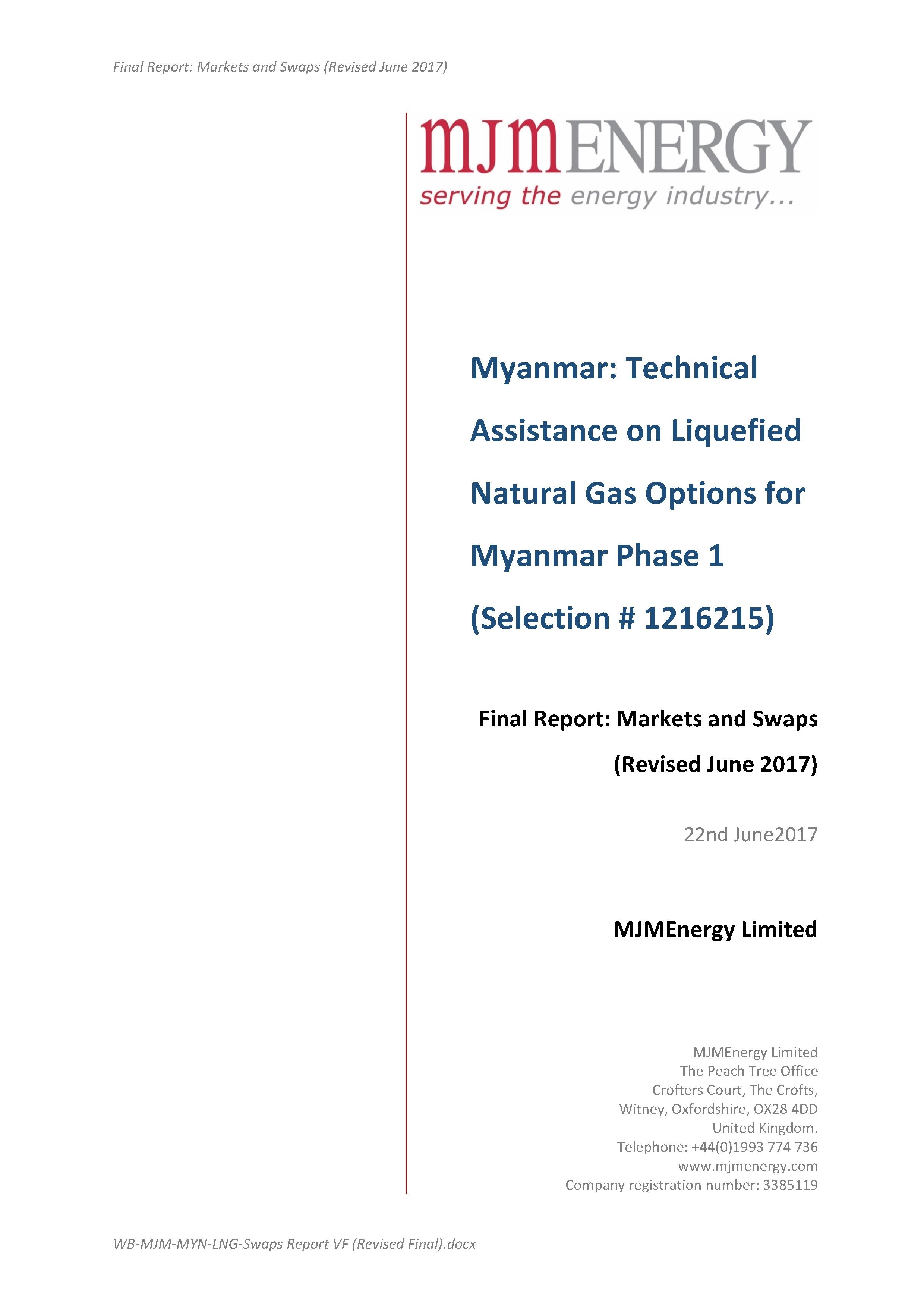 Report on Market and Swaps (MJMEnergy Limited)