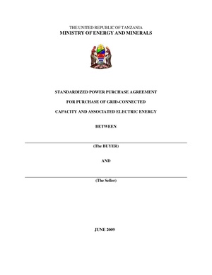 Tanzania Standardized Small Power Purchase Agreement - for Main Grid Connection.pdf
