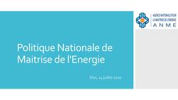Politique nationale de transition énergétique en Tunisie _ ANME
