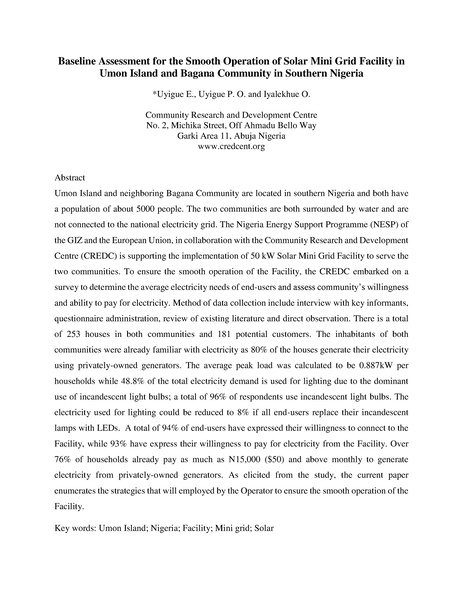File:30R. RERIS-Mr. Etiosa Uyigue-baseline-assessment-for-the-smooth-operation-of-solar-mini-grid-facility-in-.pdf