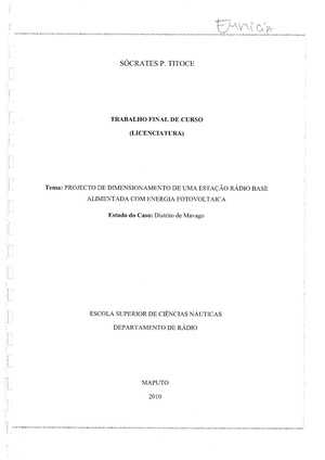 PT-Projecto de dimensionamento de uma estacao rádio base alimentada com energia fotovoltáica-Socrates P. Titoce.pdf