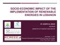 Socio-economic Impact of the Implementation of Renewable Energies in Lebanon.pdf