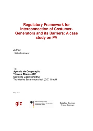 Regulatory Framework for the Interconnection of the Costumer in Brazil - Generators and its Barriers.pdf