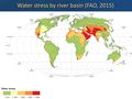 Water stress by riverbasin FAO 2015.jpg