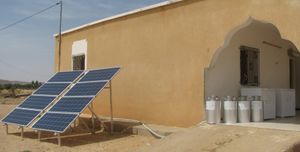 One Farm in Sidi Bouzid(Tunisia) equipped with two solar milk cooling systems for 120 L/day