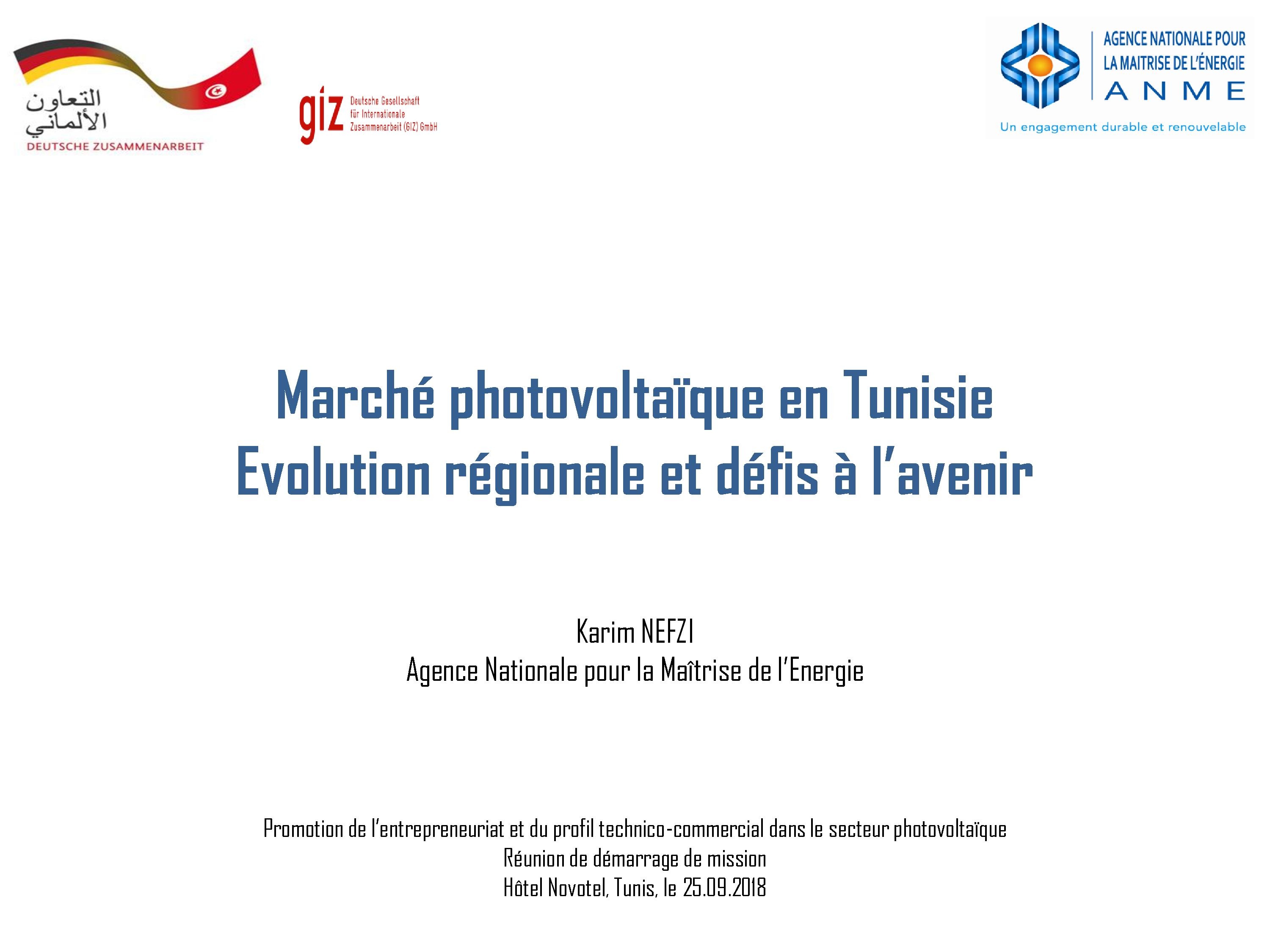 Marché photovoltaïque en Tunisie - Evolution régionale et défis à l’avenir
