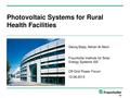 PV Systems for Rural Heath Facilities.pdf