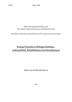 Sustainable Energy Provision in Refugee Settings - Linking Relief, Rehabilitation and Development HM.pdf