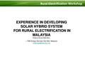 Solar Hybrid System for Rural Electrification in Malaysia.pdf